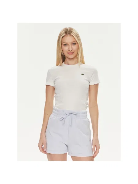 Lacoste T-Shirt Regular Fit λευκό