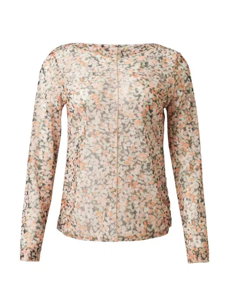 Comma casual identity Tričko / olivová / pink béžová