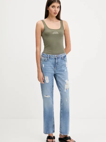 Топ Guess Jeans зелений