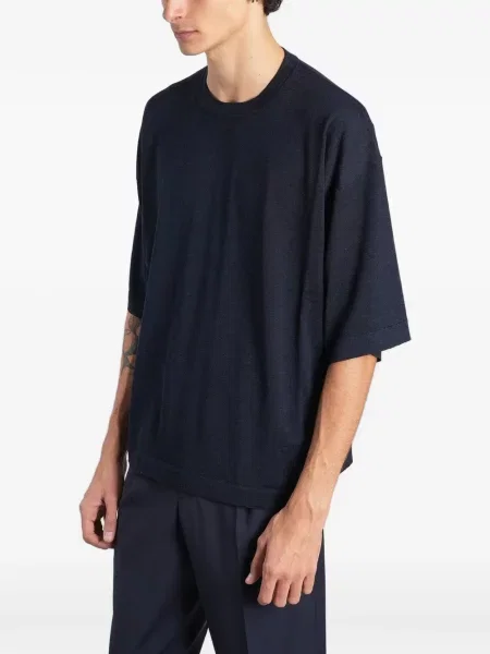 Tricou Barena cu decolteu rotund albastru