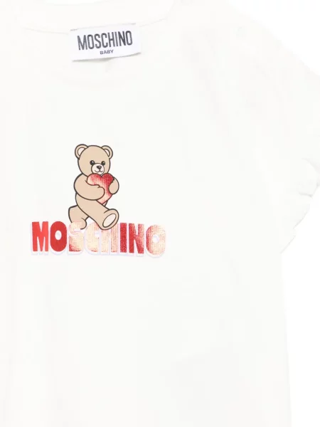 Tricou copii Moschino alb