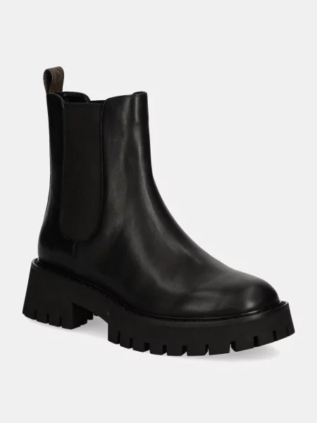 MICHAEL Michael Kors ghete chelsea de piele Asher femei cu platforma maro