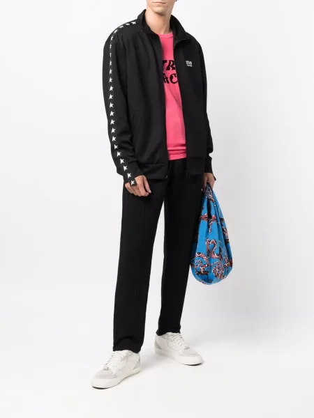 Raštuotos kelnės Golden Goose juoda