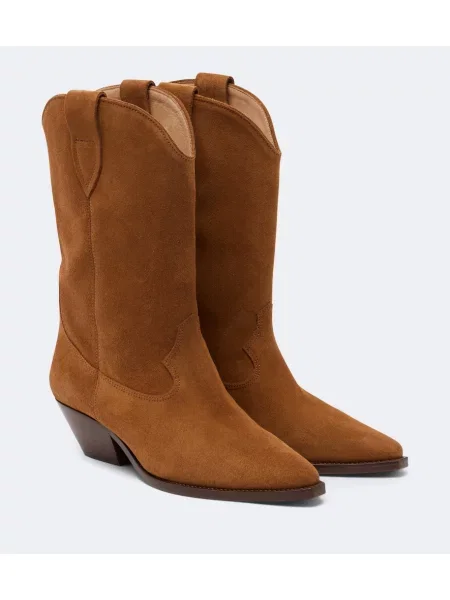 Botine Isabel Marant din piele de căprioară maro