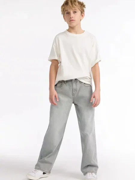 Levi's дънки свободни за деца BAGGY JEANS сиво