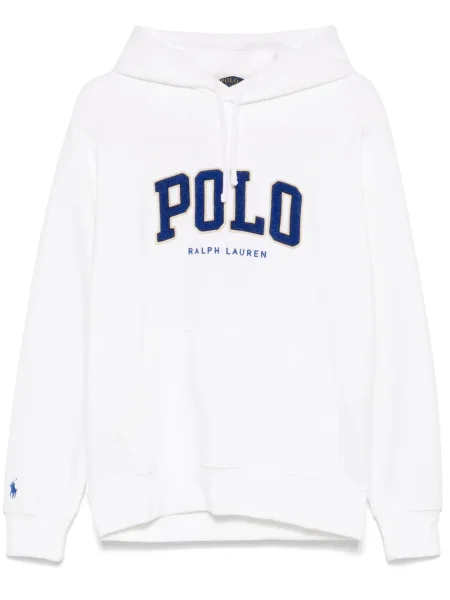 Mikina s kapucí Polo Ralph Lauren hnědá
