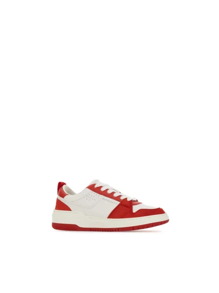 Sneakersy Salvatore Ferragamo zamszowe białe
