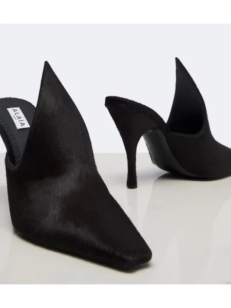 Papuci tip mules Alaïa maro