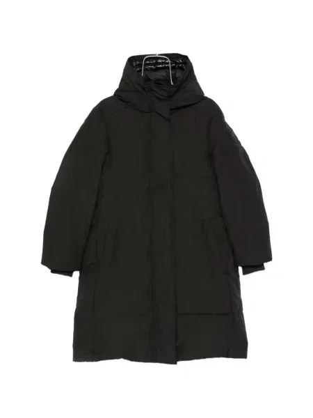 Palton Canada Goose cu glugă negru