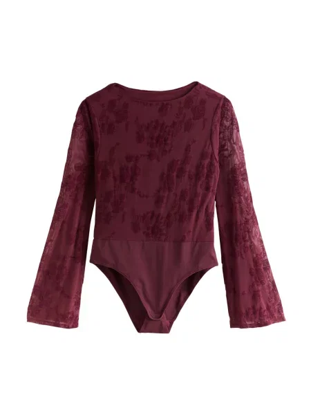 Next Tricou body ciclam / mov zmeură