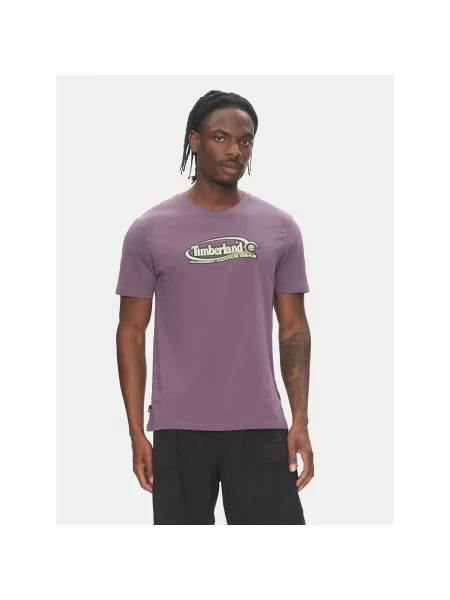 Timberland Футболка Regular Fit фіолетовий
