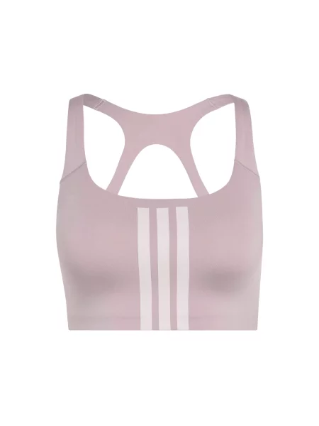 ADIDAS PERFORMANCE Sutien sport OPT mov liliachiu alb
