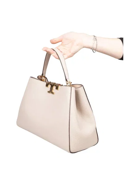Torebka Tory Burch skórzana beżowa