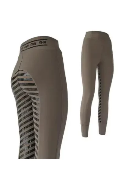 Legginsy jeździeckie z pełną przyczepnością Hispano Hipica Noa Adhesion szare