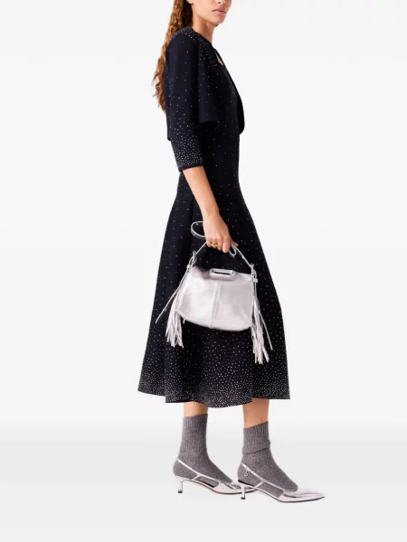 Stras decupat cardigan Maje albastru