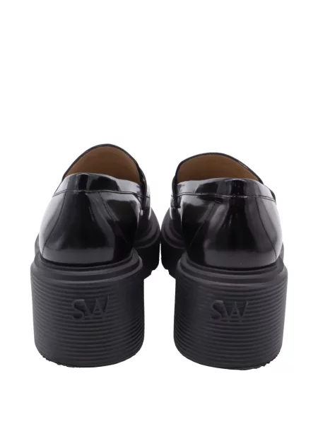 Pantofi loafer Stuart Weitzman cu platformă negru