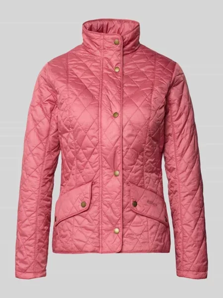 Kurtka pikowana o kroju regular fit ze stójką model ‘FLYWEIGHT’ Barbour czerwona