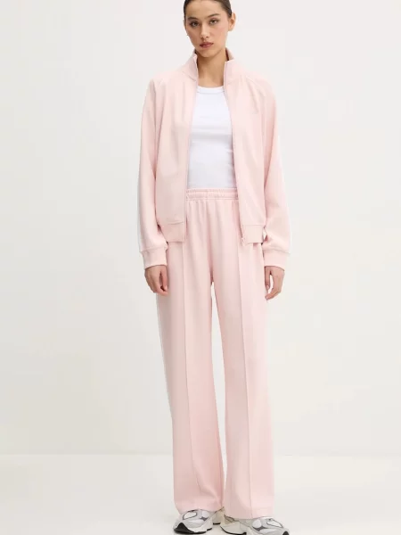 Спортивні штани Guess Jeans з аплікацією рожевий