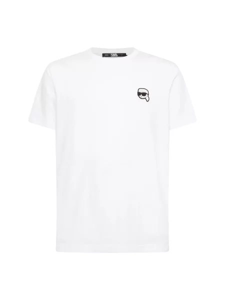 Karl Lagerfeld t-shirt z aplikacją biały