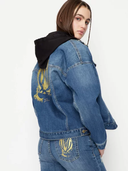 Armani Exchange Джинсова куртка синій