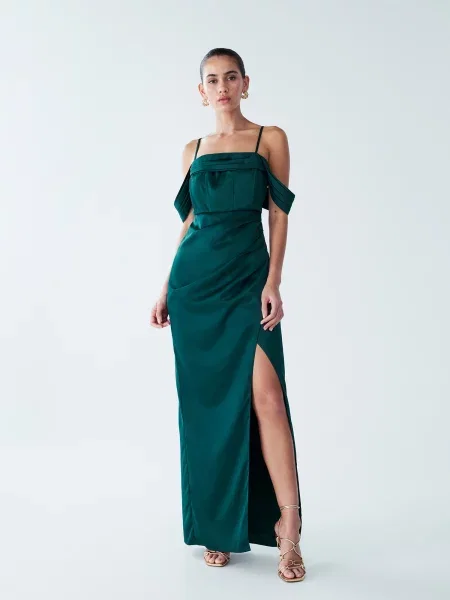 BWLDR Rochie de seară Bismarck smarald verde