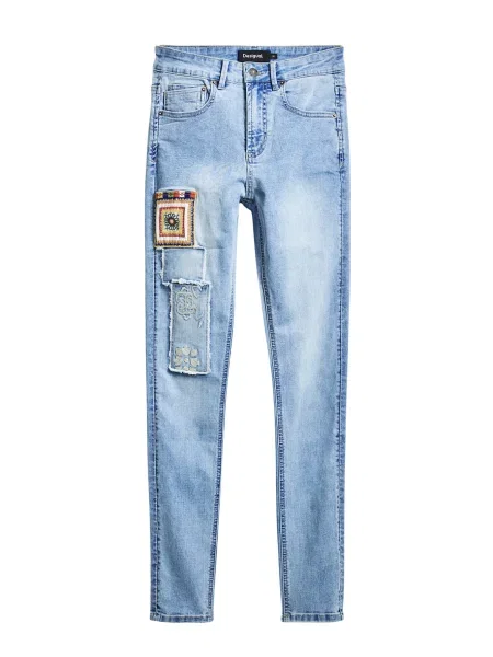 Desigual Jeans albastru / albastru denim / galben roșu