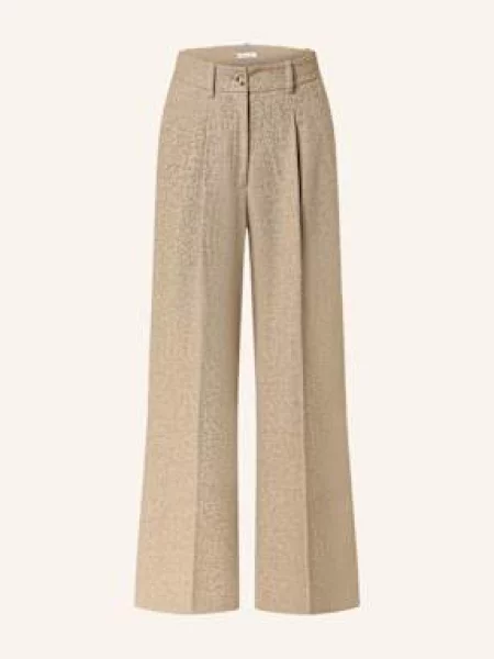 Mrs & Hugs Spodnie Marlena beige beżowe