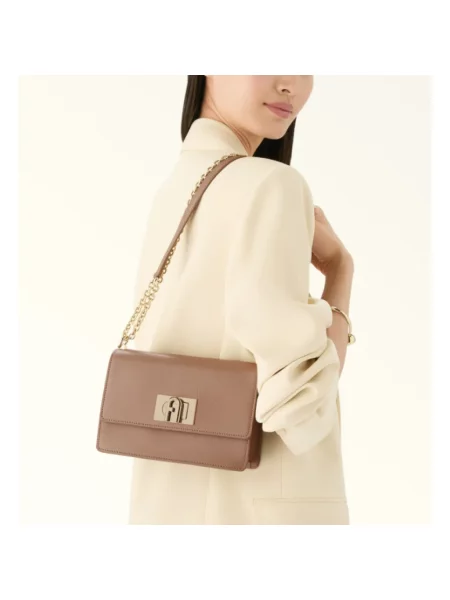 Torebka crossbody Furla beżowa