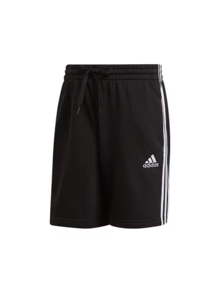 Pantaloni scurți Adidas din material terry negru