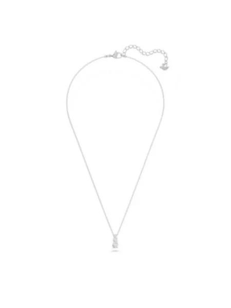 Swarovski Akcesoria Kobieta ONE SIZE Naszyjnik z zawieszką z trzema kamieniami szary