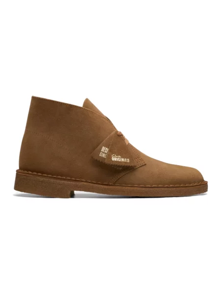 Botki Clarks zamszowe brązowe