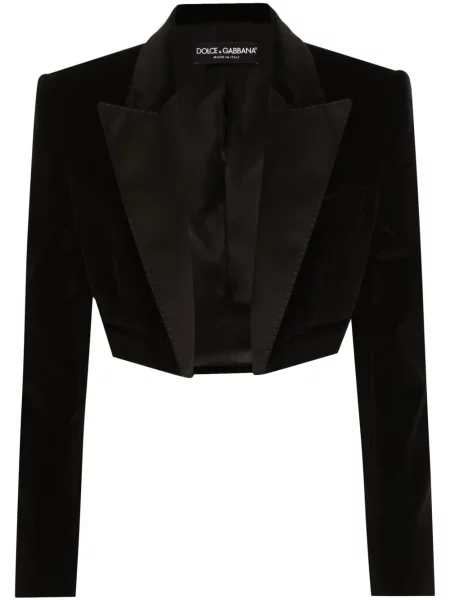 Cropp sacou Dolce & Gabbana de catifea negru