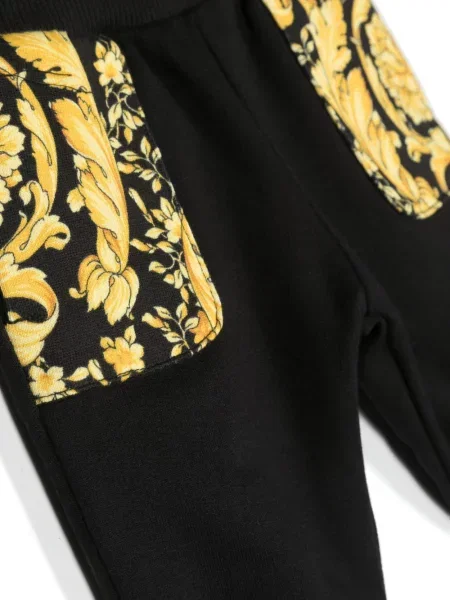 Dětské kalhoty Versace černé