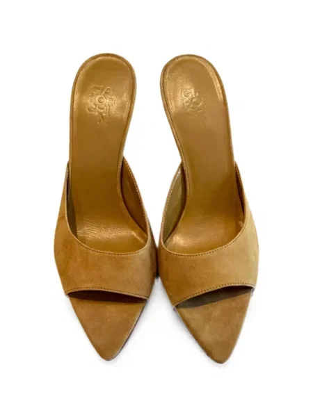Pantofi cu toc Giaborghini din piele de căprioară