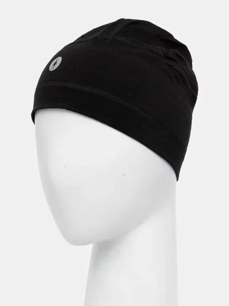 Шапка Smartwool Active з тонкого трикотажу вовна чорний
