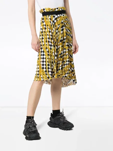 Fustă Balenciaga asimetrică alb