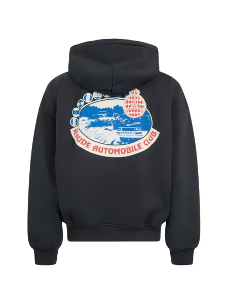Hanorac cu glugă Rhude cu imagine negru