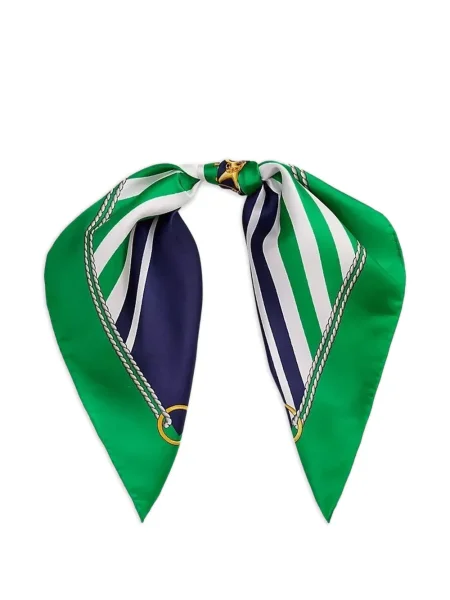 Fular Lauren Ralph Lauren cu dungi verde
