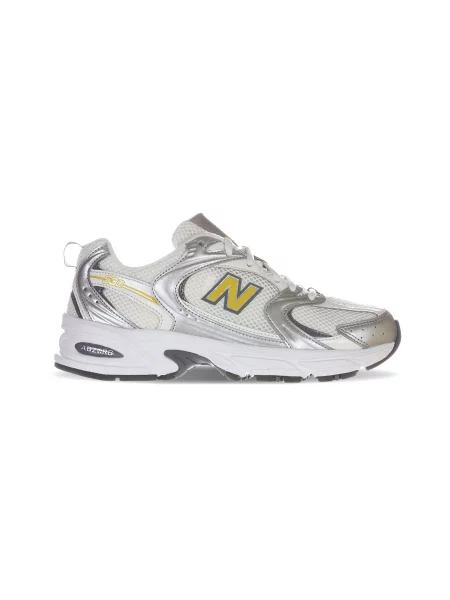 Sneakers New Balance Silver Metallic/ Sea Salt/ Apollo Gold EUR białe
