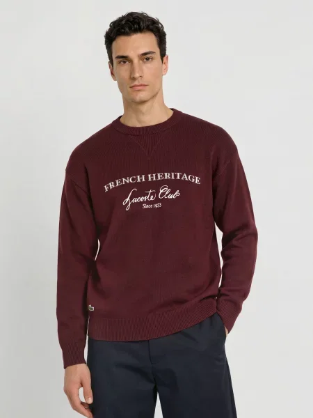 Sweter Lacoste biały