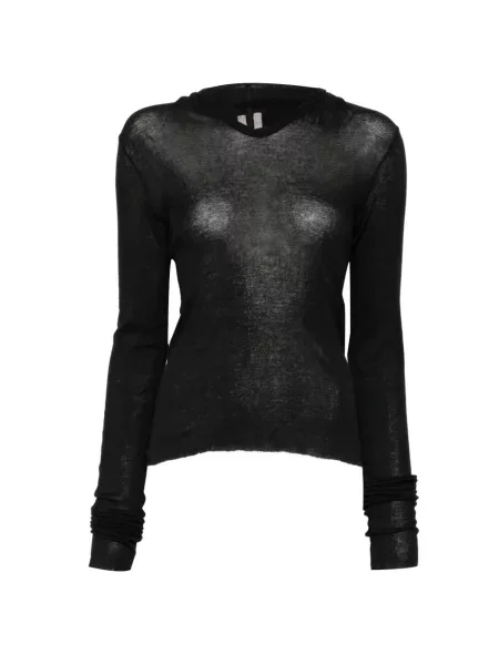 Lung top Rick Owens negru