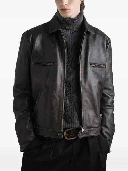 Geanta de piele Dolce & Gabbana negru