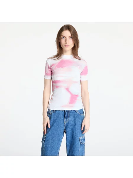 Tricou Calvin Klein Jeans Rib Tee White XL alb