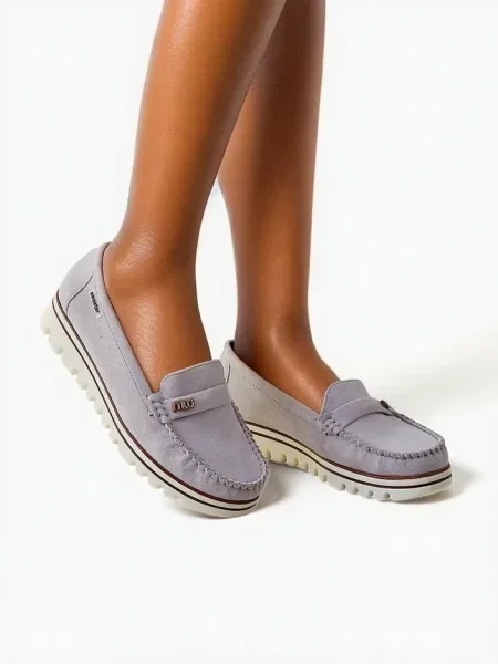 Pantofi loafer Resti alb