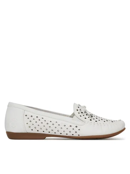 Mocasini Rieker alb