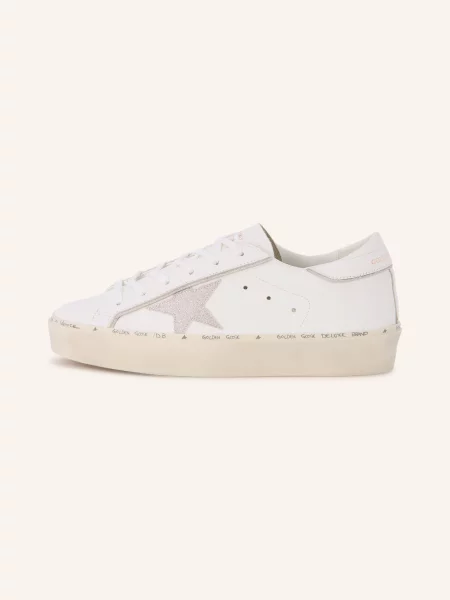 Golden Goose Tenisky Hi Star / stříbrná bílá