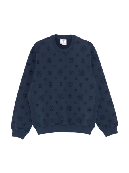 Bluza Casablanca z logo niebieska