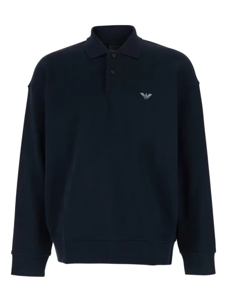Polo Emporio Armani cu broderie albastru