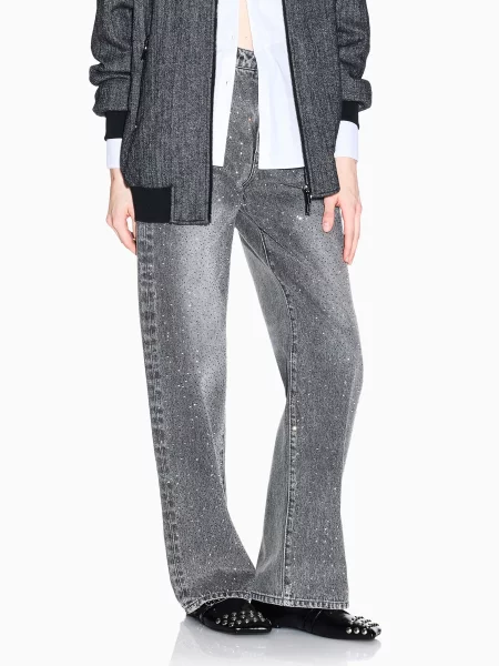 Прямі джинси Armani Exchange сірий