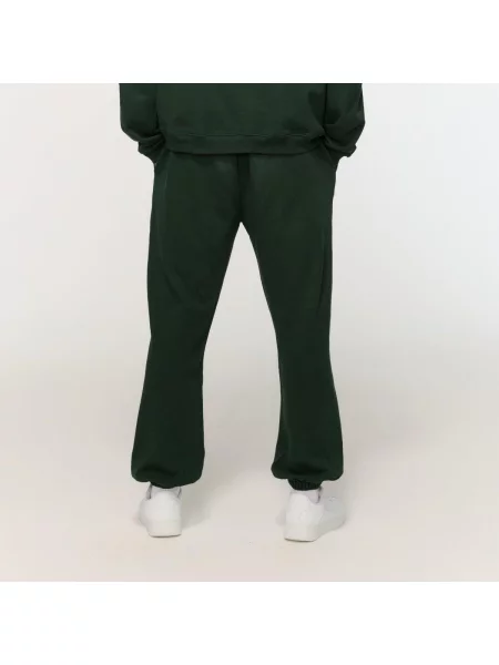 Spodnie dresowe fitness oversize Varsity zielone